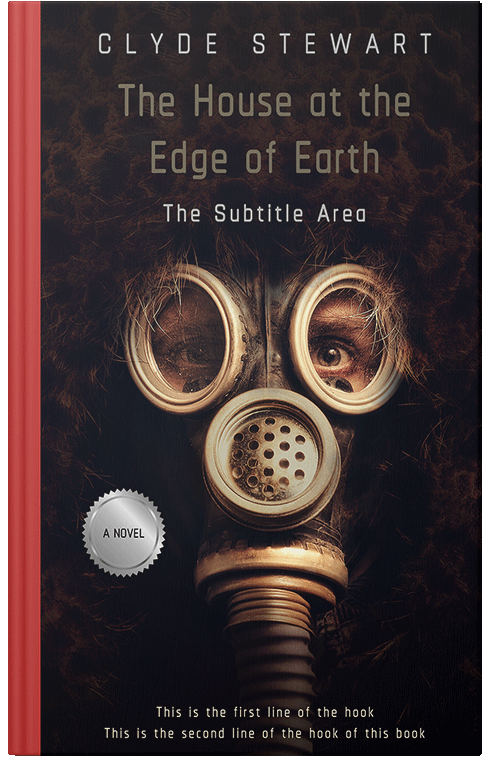 Front view of Premade Apocalyptica Book Cover - Black