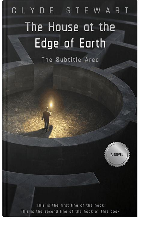 Front view of Woodsmoke #921 - Premade Abstract Book Cover