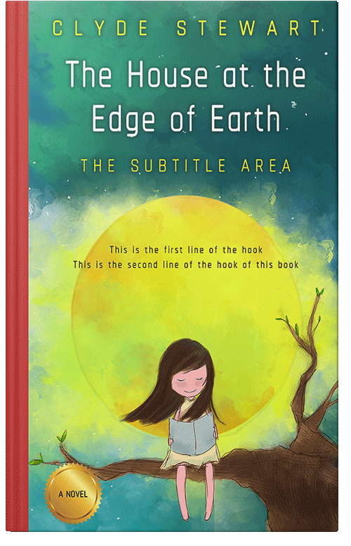 Front view of Premade Abstract Book Cover - Confetti