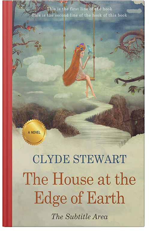 Front view of Premade Fantasy Book Cover - Eagle