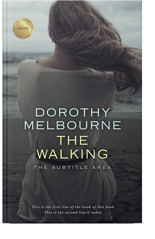 Front view of Ship Gray #964 - Premade Poetry Book Cover