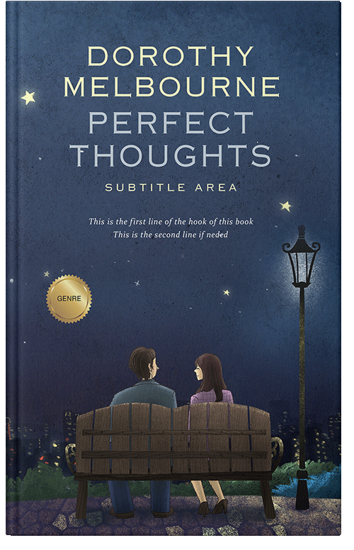 Front view of Pickled Bluewood #978 - Premade Romance Book Cover