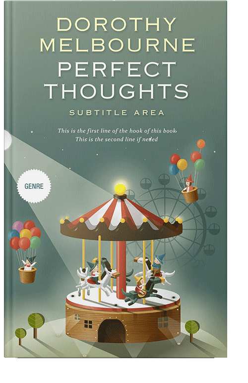 Front view of Xanadu #979 - Premade Travel Book Cover