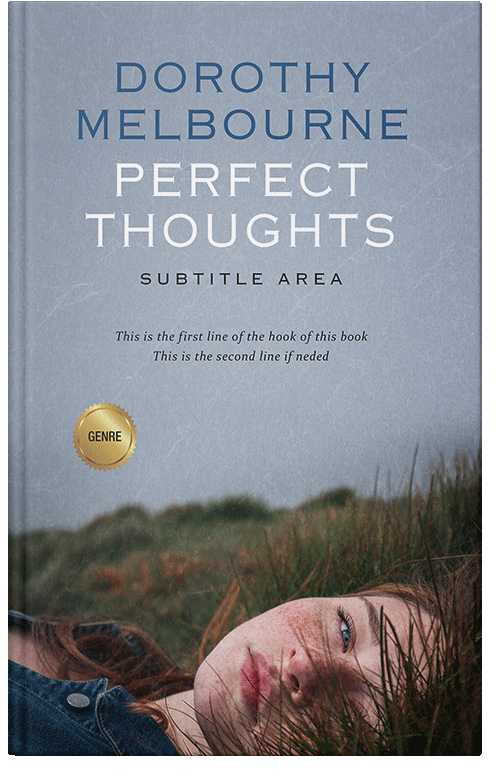 Front view of Premade Romance Book Cover - Gull Gray