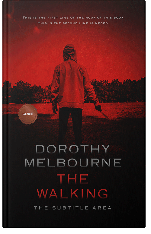 Front view of Milano Red #1005 - Premade Mystery & Thriller & Suspense Book Cover