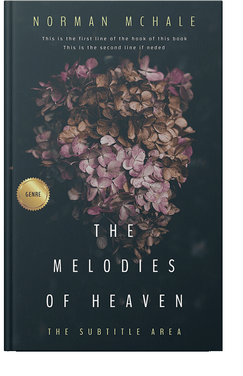 Front view of Ebony Clay #1041 - Premade Poetry Book Cover