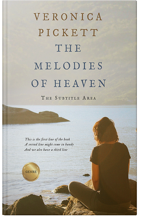 Front view of Celeste #1068 - Premade Romance Book Cover