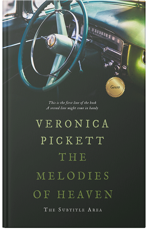 Front view of Heavy Metal #1074 - Premade Historical Book Cover