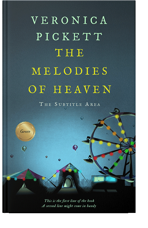 Front view of Te Papa Green #1075 - Premade Surreal Book Cover