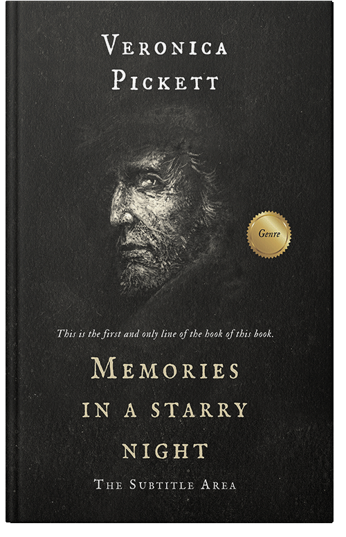 Front view of Log Cabin #1098 - Premade Abstract Book Cover