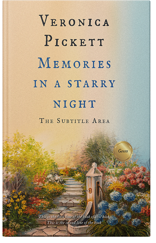 Front view of Premade Abstract Book Cover - Pavlova