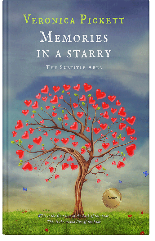 Front view of Slate Gray #1106 - Premade Romance Book Cover