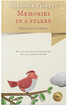 Pre Made Book Cover Ecru White