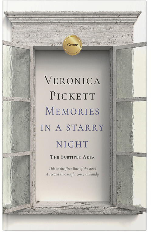 Front view of Cloud #1124 - Premade Abstract Book Cover