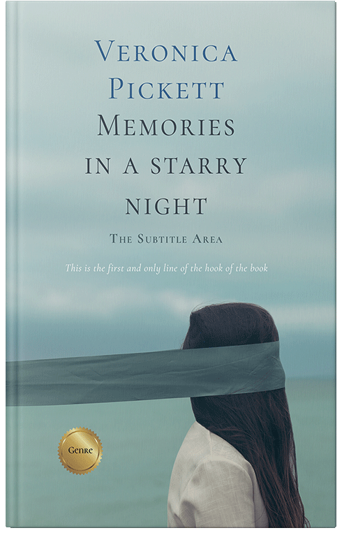 Front view of Opal #1146 - Premade Abstract Book Cover