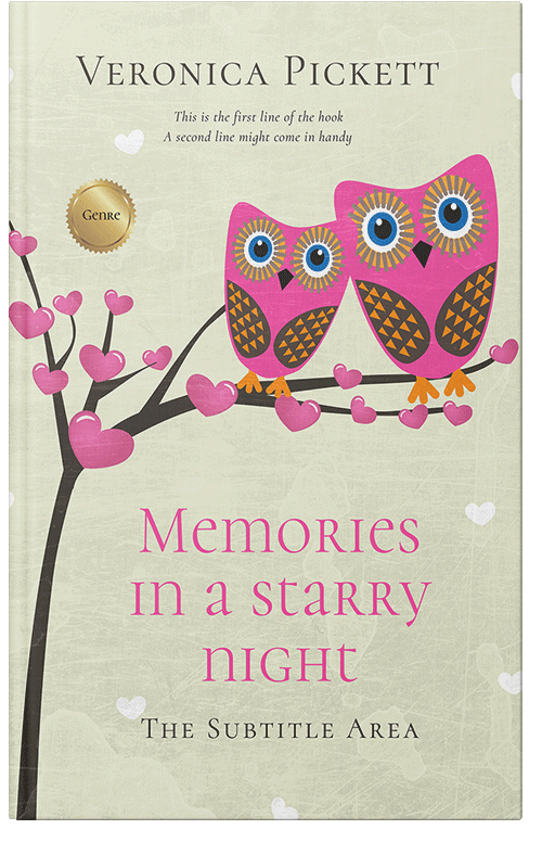 Front view of Premade Romance Book Cover - White Rock