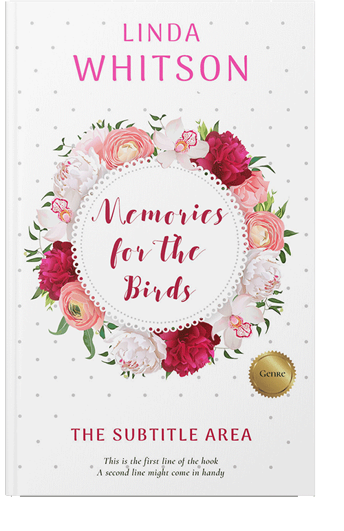 Front view of Oyster Pink #1150 - Premade Romance Book Cover