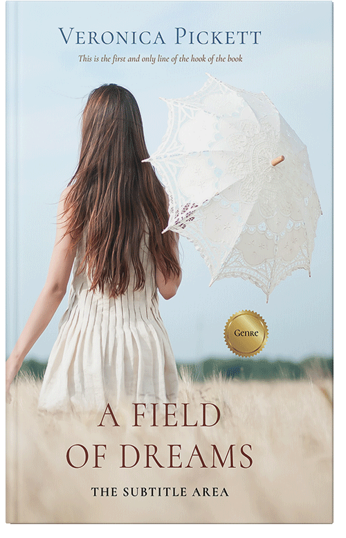 Front view of Quill Gray #1153 - Premade Historical Book Cover