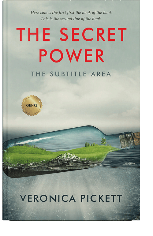 Front view of Green Spring #1168 - Premade Surreal Book Cover