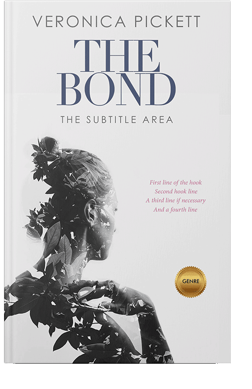 Front view of Tuna #1184 - Premade Abstract Book Cover