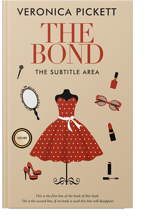 Front view of Hampton #1190 - Premade Abstract Book Cover