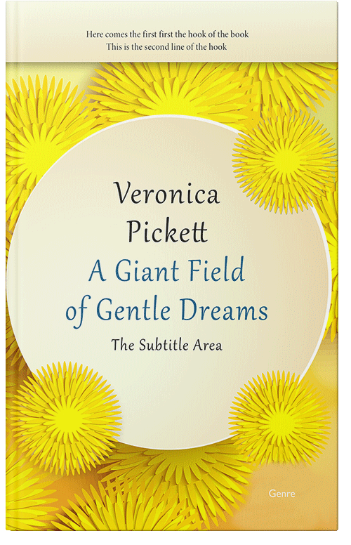 Front view of Coconut Cream #1200 - Premade Poetry Book Cover