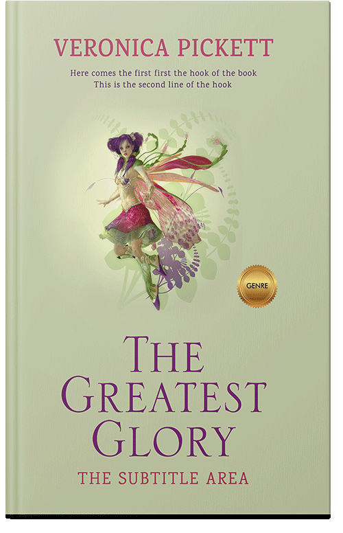 Front view of Premade Fantasy Book Cover - Green Mist
