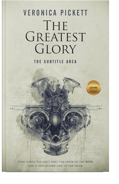 Front view of Moon Mist #1226 - Premade Science Fiction Book Cover