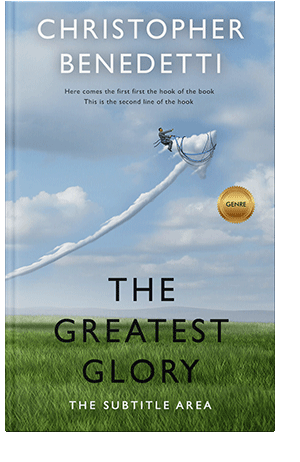 Pre Made Book Cover Rock Blue