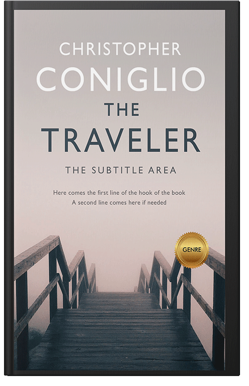 Front view of Premade Mystery & Thriller & Suspense Book Cover - Oxford Blue