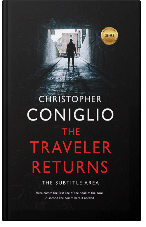 Front view of Premade Mystery & Thriller & Suspense Book Cover - Oriental Pink