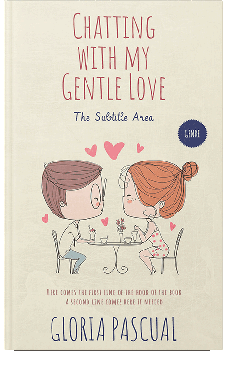 Front view of Ecru White #1282 - Premade Romance Book Cover