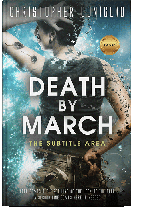 Front view of Outer Space #1291 - Premade Science Fiction Book Cover