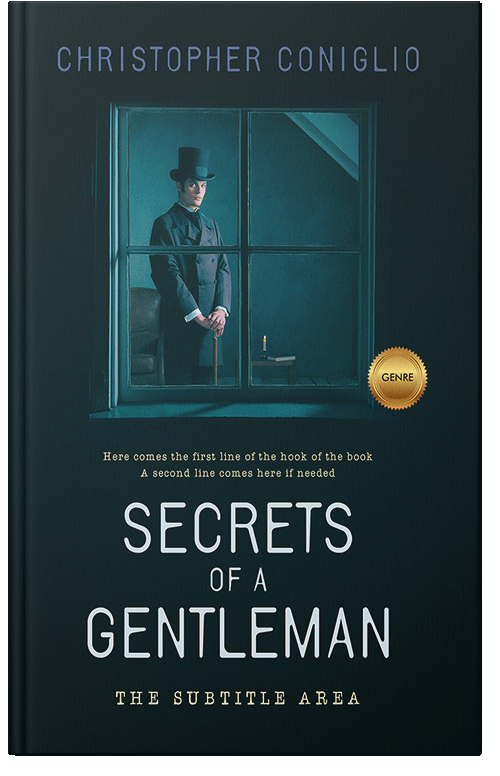 Front view of Premade Historical Book Cover - Black Pearl