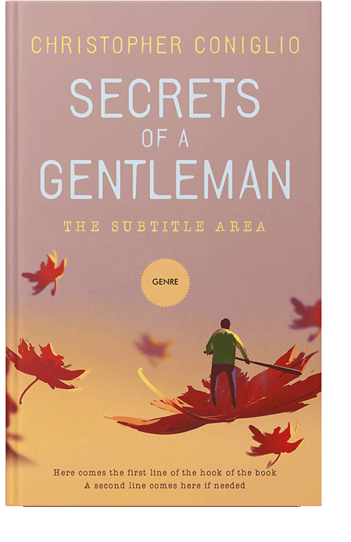 Front view of Tan #1300 - Premade Abstract Book Cover