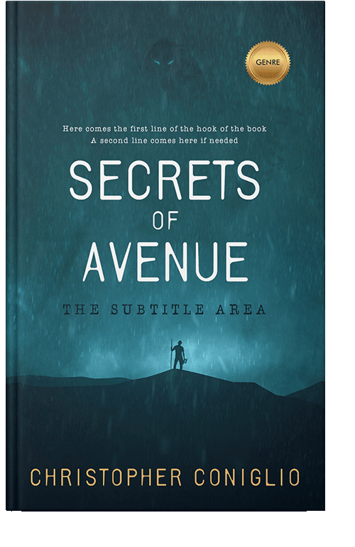 Front view of Eden #1303 - Premade Historical Book Cover