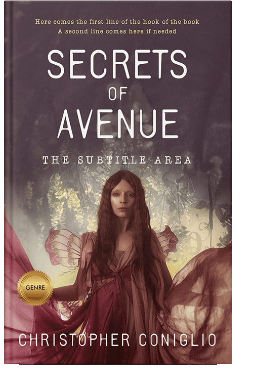 Front view of Livid Brown #1304 - Premade Fantasy Book Cover