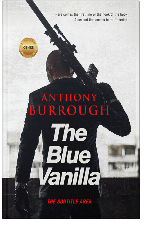 Front view of Premade Action & Adventure Book Cover - Woodsmoke