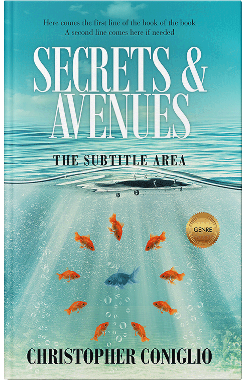 Front view of Premade Self-Improvement & Self-Help Book Cover - Half Baked