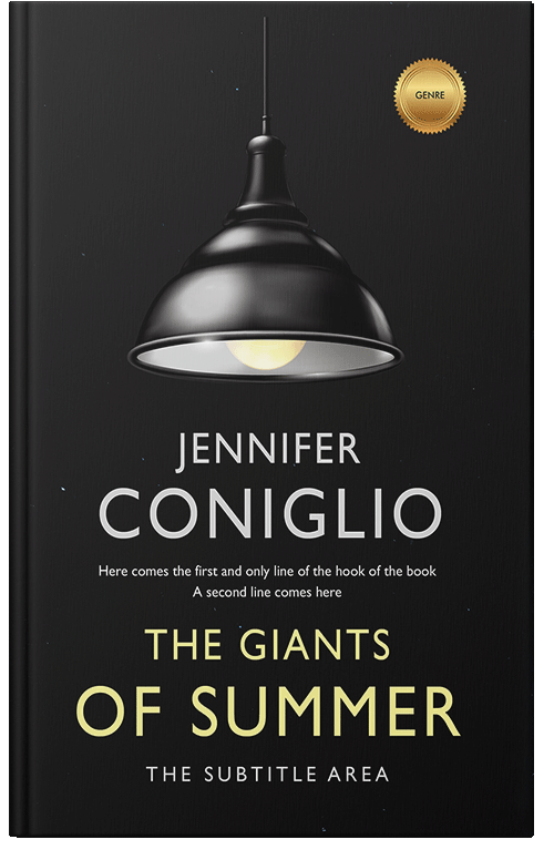 Front view of Cod Gray #1330 - Premade Literary Fiction Book Cover