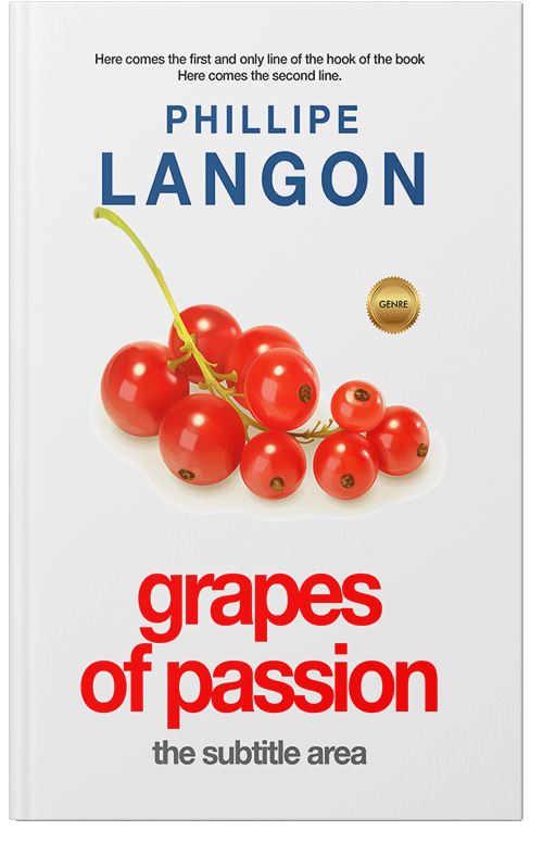 Front view of Premade Cookbooks & Food & Wine Book Cover - Spring Wood