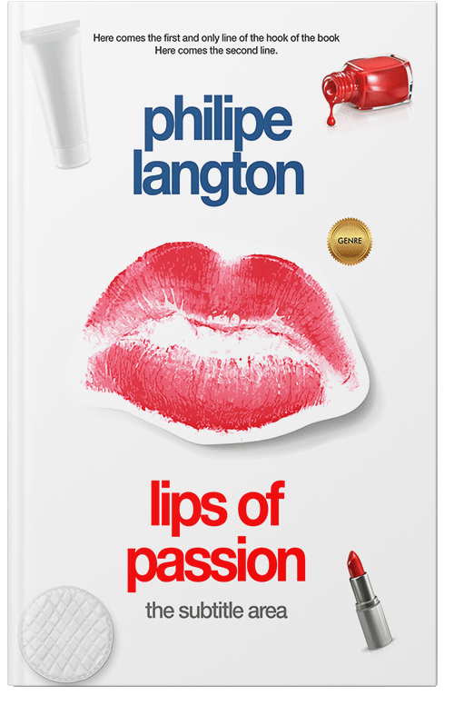 Front view of Soft Peach #1349 - Premade Romance Book Cover