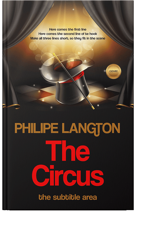 Front view of Zeus #1350 - Premade Fantasy Book Cover