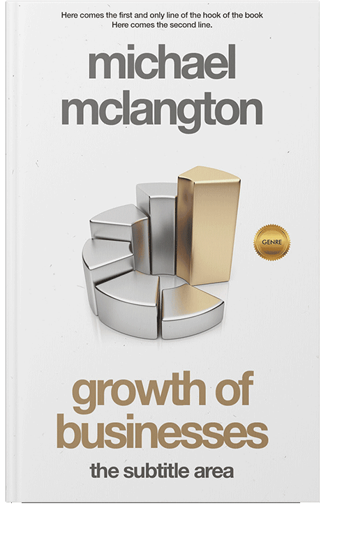 Front view of Pampas #1362 - Premade Business Book Cover