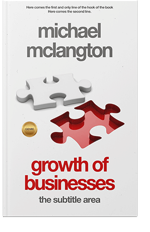 Pre Made Book Cover Hint of Red