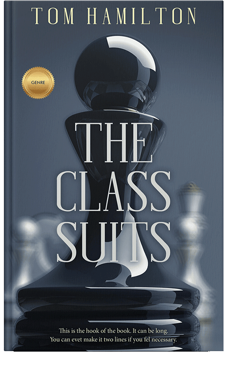 Front view of Ebony Clay #1366 - Premade Business Book Cover