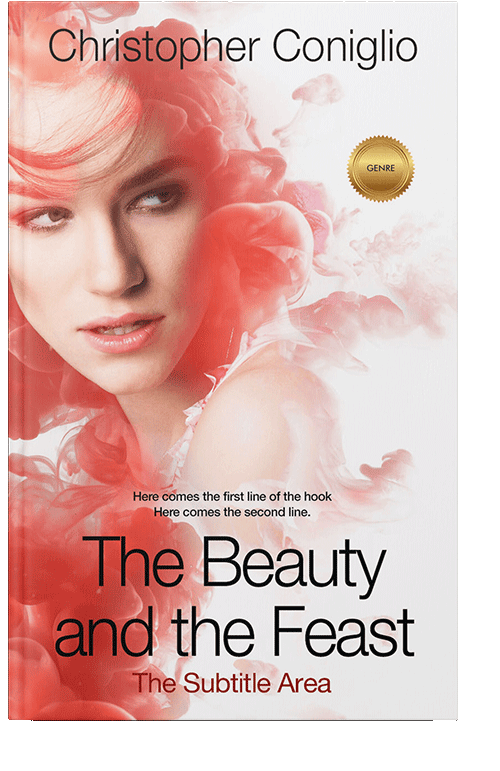 Front view of Albescent White #1378 - Premade Royal Romance Book Cover