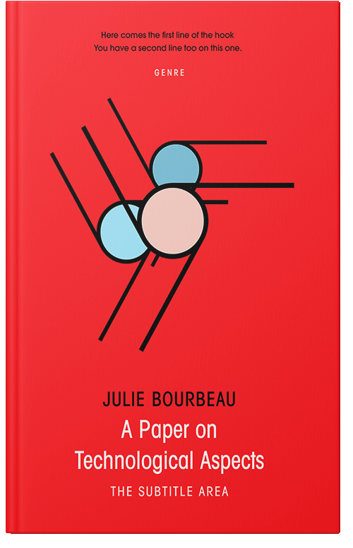 Front view of Premade Business Book Cover - Torch Red