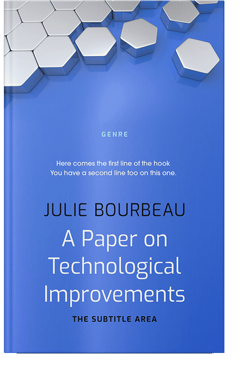 Front view of Royal Blue #1396 - Premade Business Book Cover