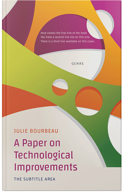 Front view of Premade Business Book Cover - Satin Linen